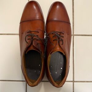 Florsheim Rich Tan Leather Oxfords - Dress Shoes - Size 14 Men’s